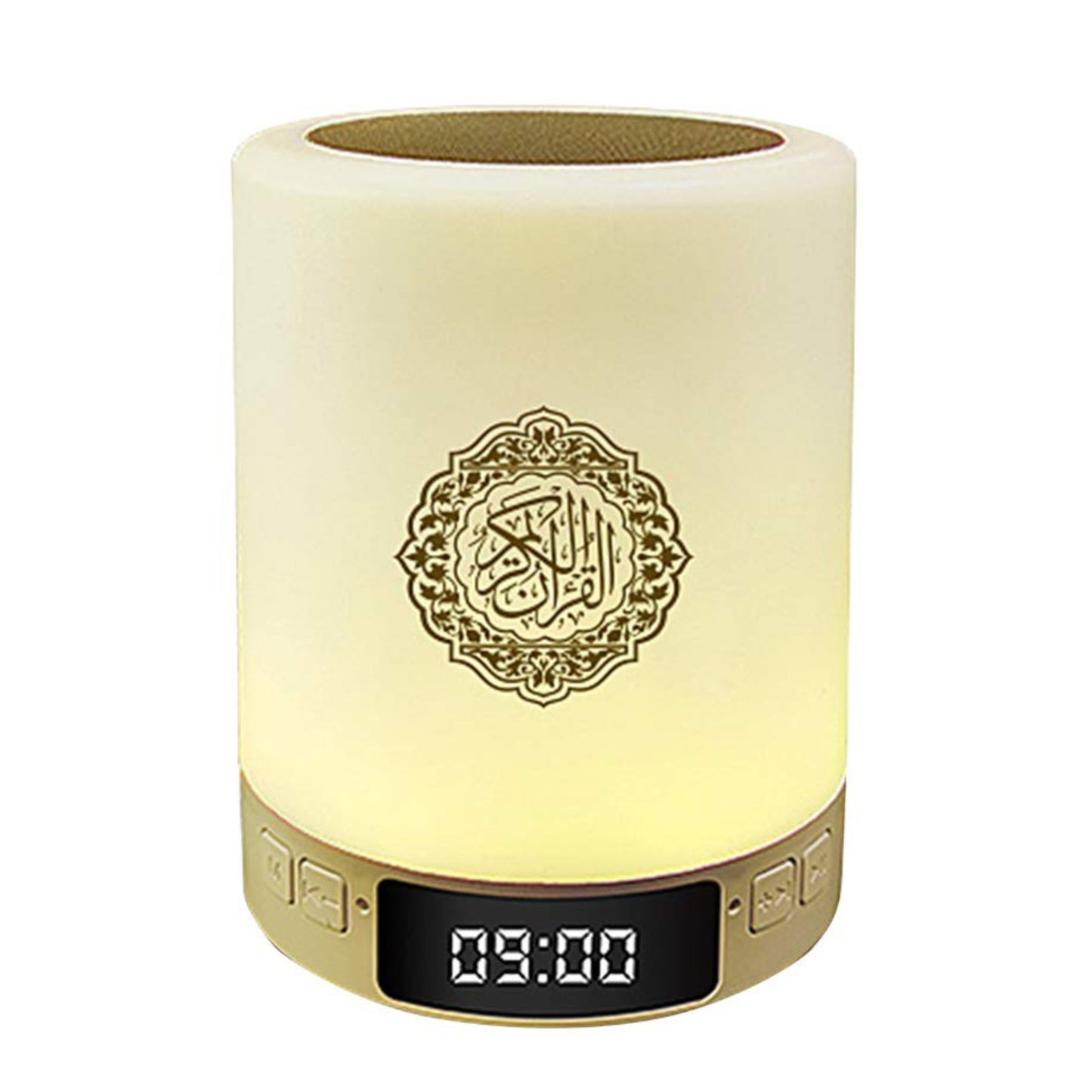 Equantu SQ-122 Azan Clock Qur’an Speaker | Bluetooth LED Touch Lamp with Remote, 18 Reciters, 14 Translations & 6000+ City Azan Support
