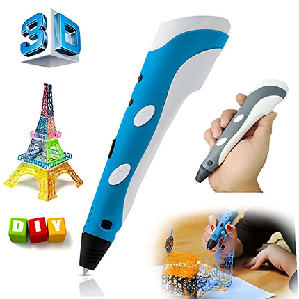 3D Pen for Kids & Adults – Stepless Speed, LCD Display, Safe Nozzle, with PLA Filaments & Accessories