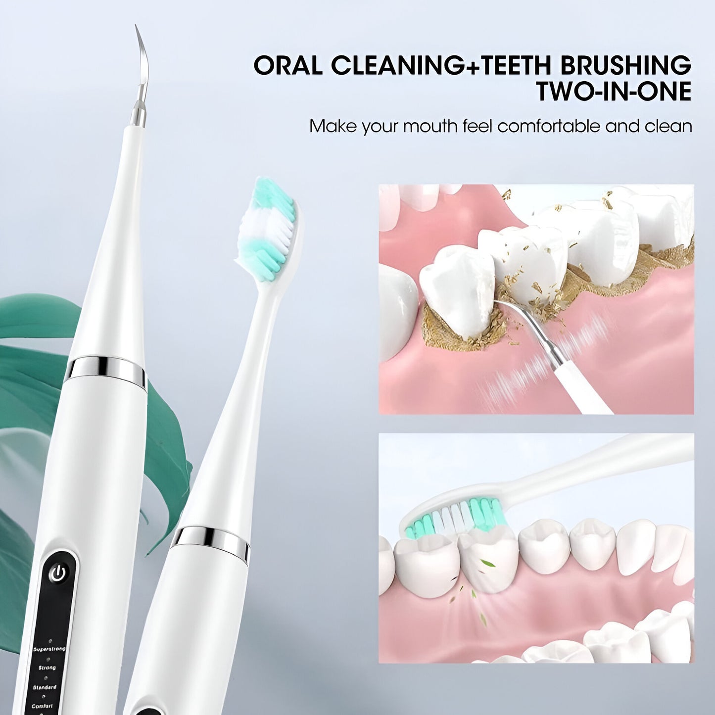 Electric Teeth Cleaner & Extra Soft Toothbrush – 5 Modes, USB Rechargeable, Waterproof Dental Scaler Kit