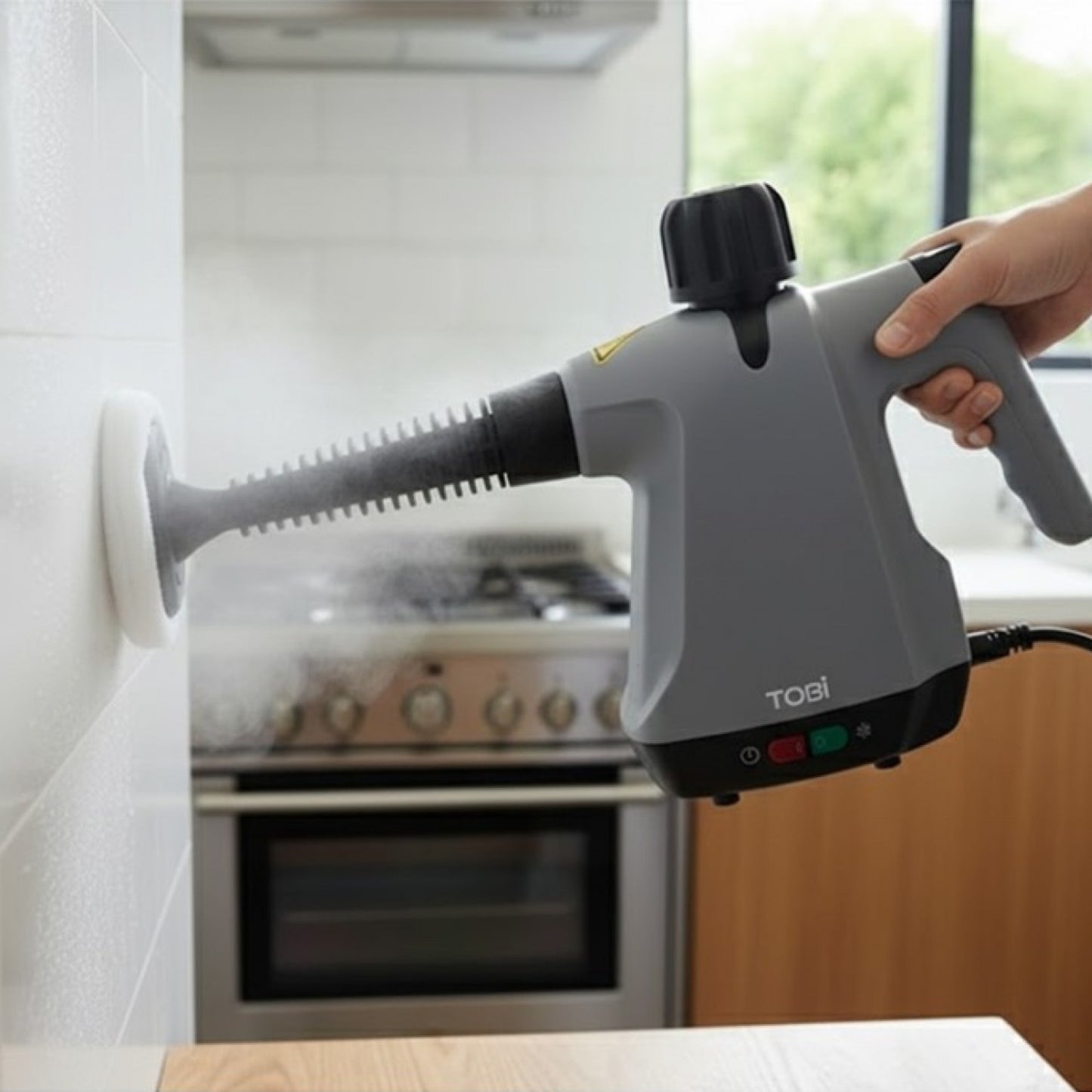 TOBI TB-967 Portable Steam Cleaner 1500W | Deluxe 15-in-1 Multi-Surface Cleaning Machine with Accessories