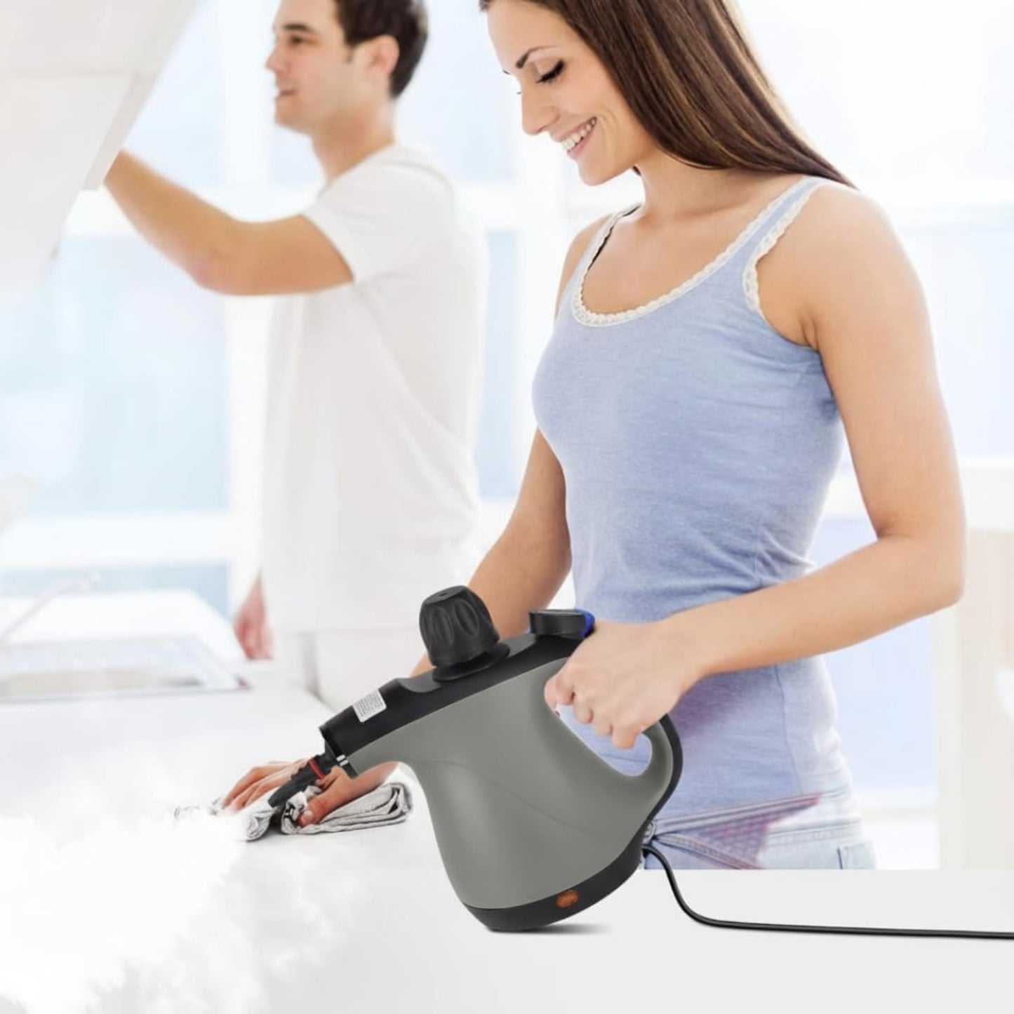 TOBI TB-967 Portable Steam Cleaner 1500W | Deluxe 15-in-1 Multi-Surface Cleaning Machine with Accessories