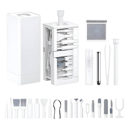 32-in-1 Electronics Cleaning Kit – All-in-One Multifunctional Cleaning Brush Set for Phones, Laptops, Keyboards, Earbuds & More