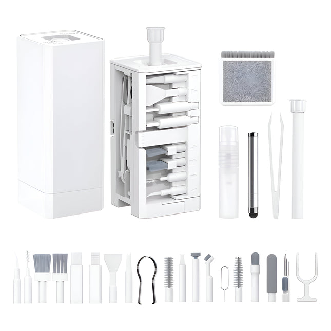 32-in-1 Electronics Cleaning Kit – All-in-One Multifunctional Cleaning Brush Set for Phones, Laptops, Keyboards, Earbuds & More