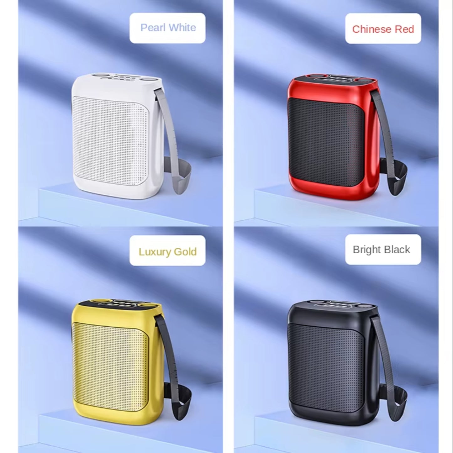 YS-220 Portable Bluetooth Karaoke Speaker with Dual Wireless Microphones | Outdoor & Indoor Bluetooth 5.0 Speaker with Voice Effects