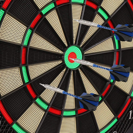 Electronic Dart 4 Board Set with LED Display – 27 Games, 243 Variations, Soft-Tip Safety Darts