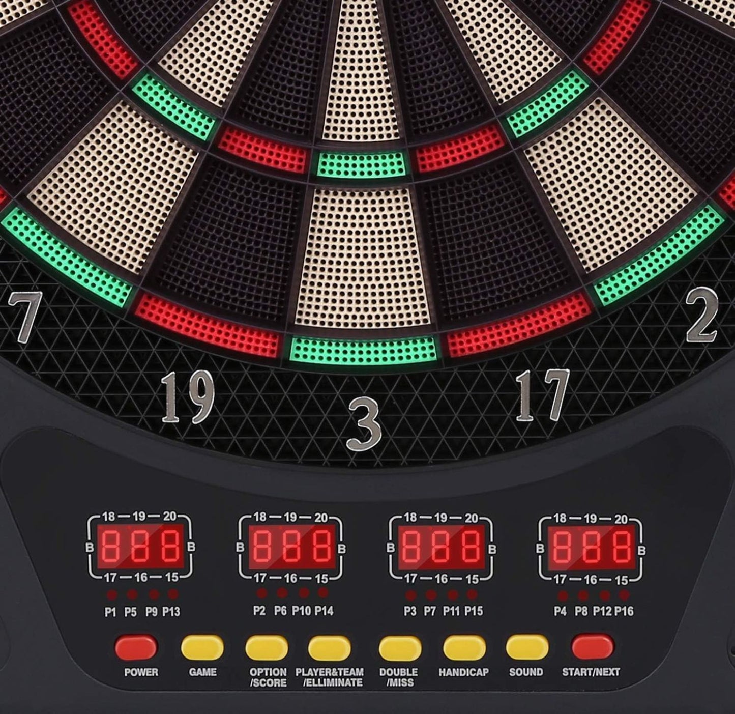 Electronic Dart 4 Board Set with LED Display – 27 Games, 243 Variations, Soft-Tip Safety Darts