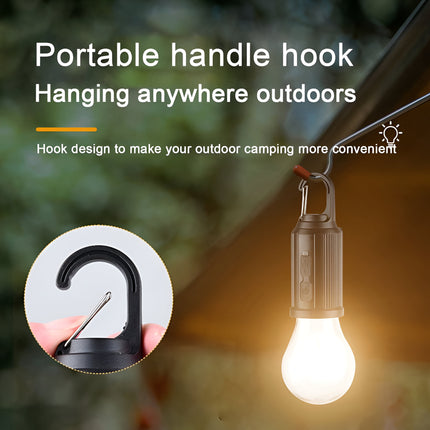 Solar Camping Lamp – Waterproof LED Light with Hook & Type-C Charging
