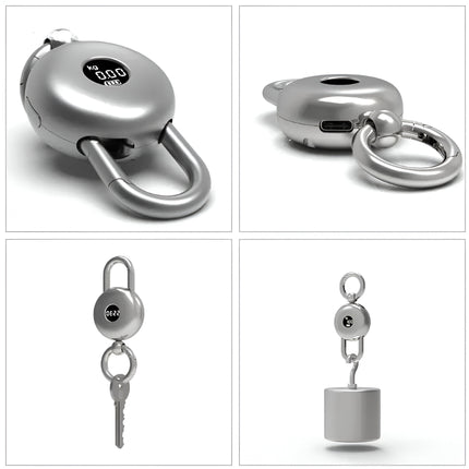 3-in-1 Keychain Digital Scale – Electronic Watch, Key Holder & Portable Weighing Tool