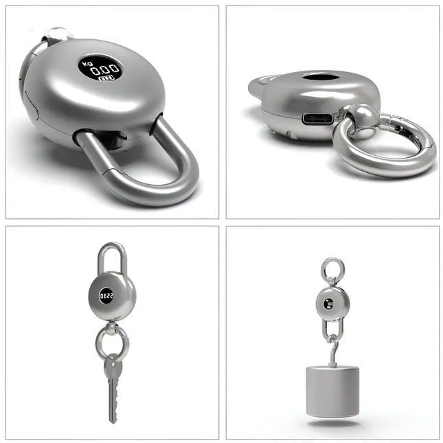 3-in-1 Keychain Digital Scale – Electronic Watch, Key Holder & Portable Weighing Tool