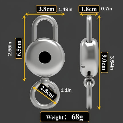 3-in-1 Keychain Digital Scale – Electronic Watch, Key Holder & Portable Weighing Tool