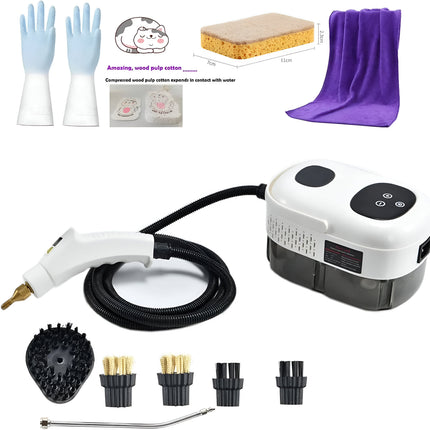 Handheld Steam Cleaner 2500W – 6-in-1 High-Pressure Steamer with Smart Touch Control, Fast Heating & 1100ml Tank