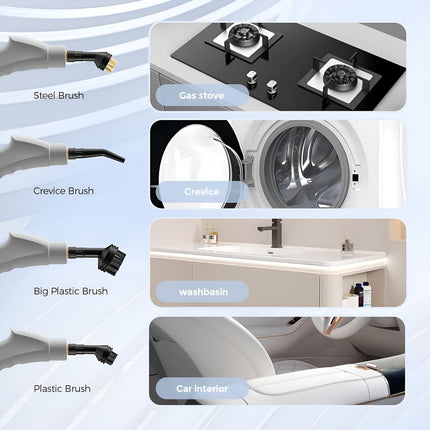 Handheld Steam Cleaner 2500W – 6-in-1 High-Pressure Steamer with Smart Touch Control, Fast Heating & 1100ml Tank
