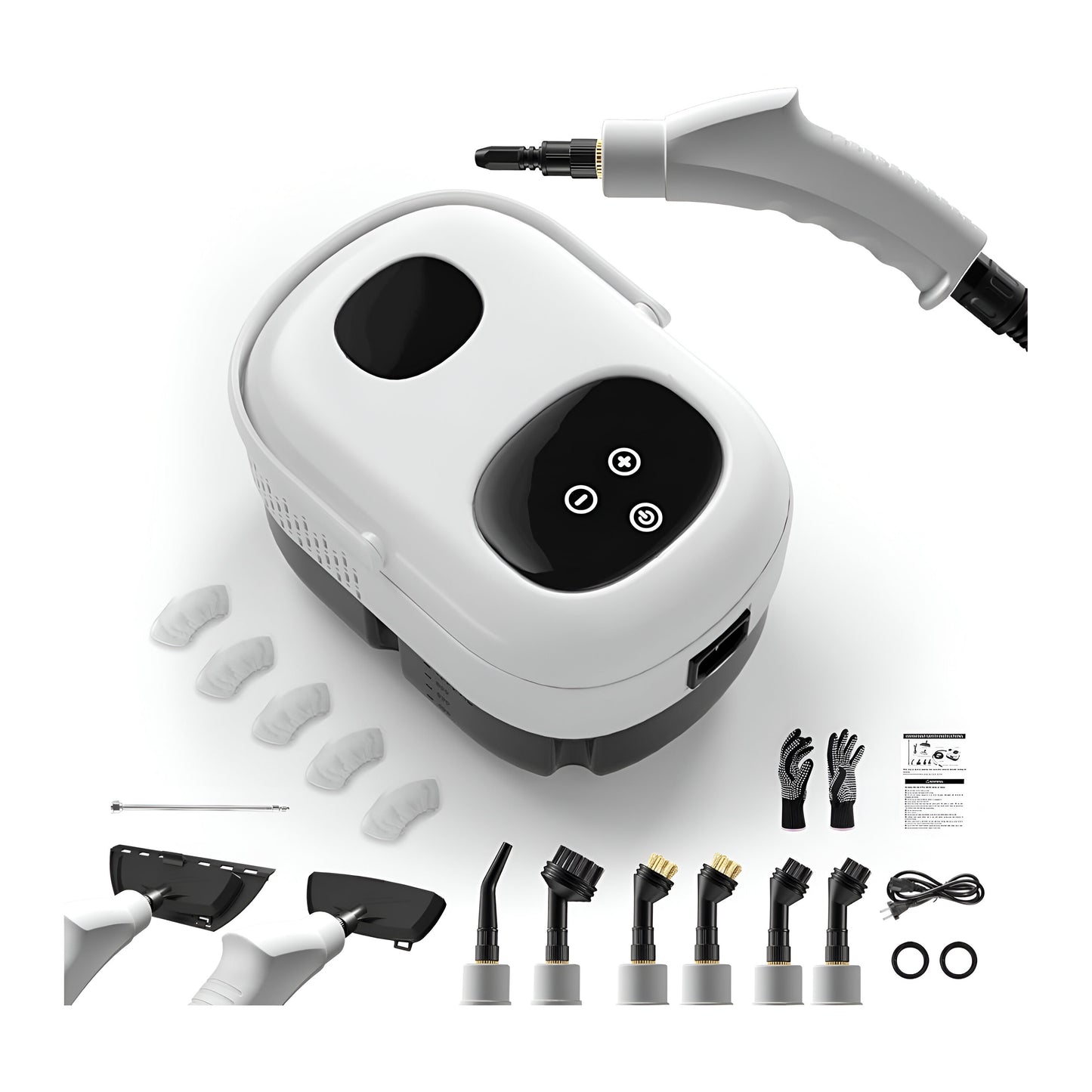 Handheld Steam Cleaner 2500W – 6-in-1 High-Pressure Steamer with Smart Touch Control, Fast Heating & 1100ml Tank