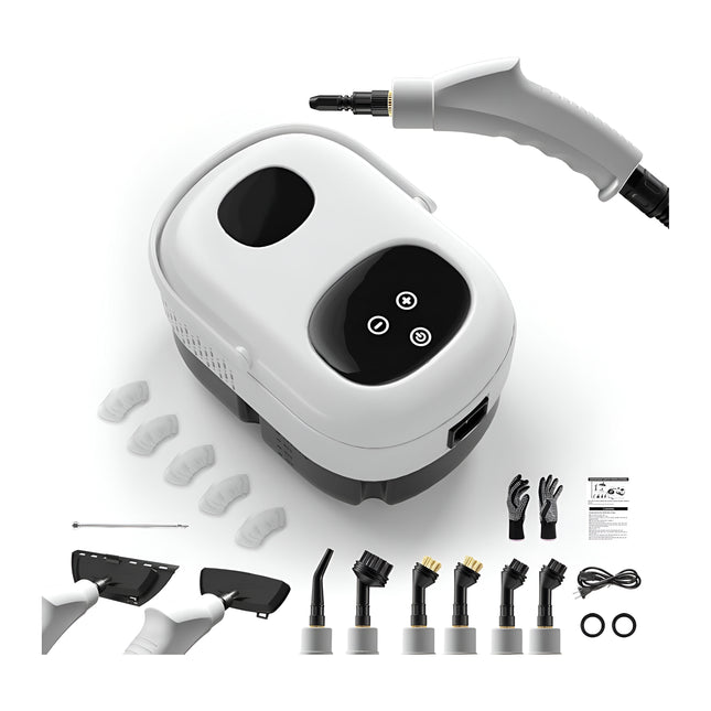 Handheld Steam Cleaner 2500W – 6-in-1 High-Pressure Steamer with Smart Touch Control, Fast Heating & 1100ml Tank