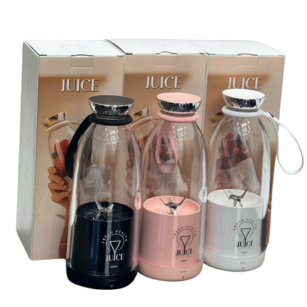 Portable Juice Blender 500ml – Rechargeable & Easy to Clean