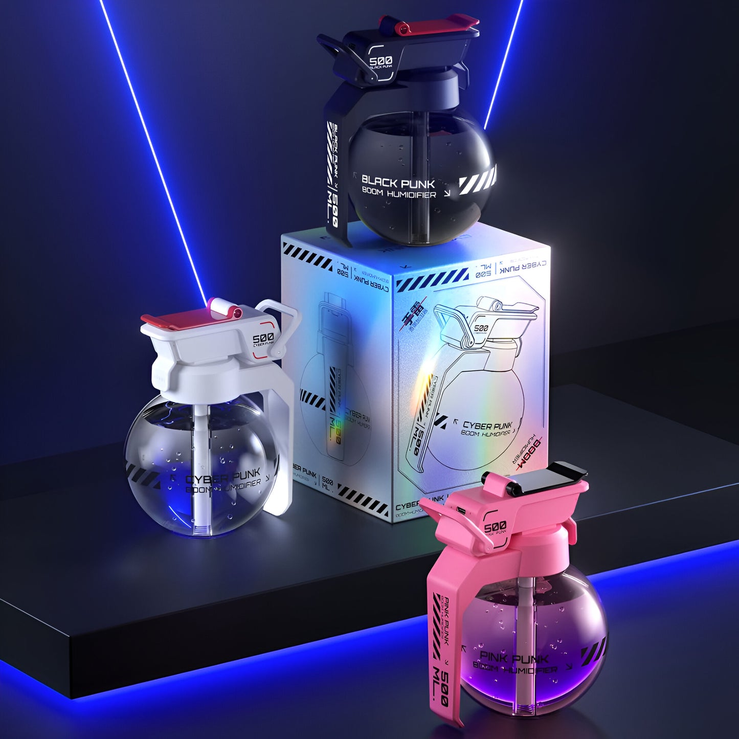 Boom Humidifier – Cyberpunk Aroma Diffuser with Ejector Switch