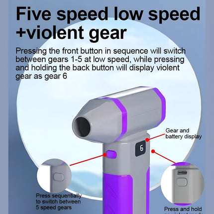 Mini Jet Fan X8 – Ultra-Powerful Handheld Violent Fan with 6-Speed Modes