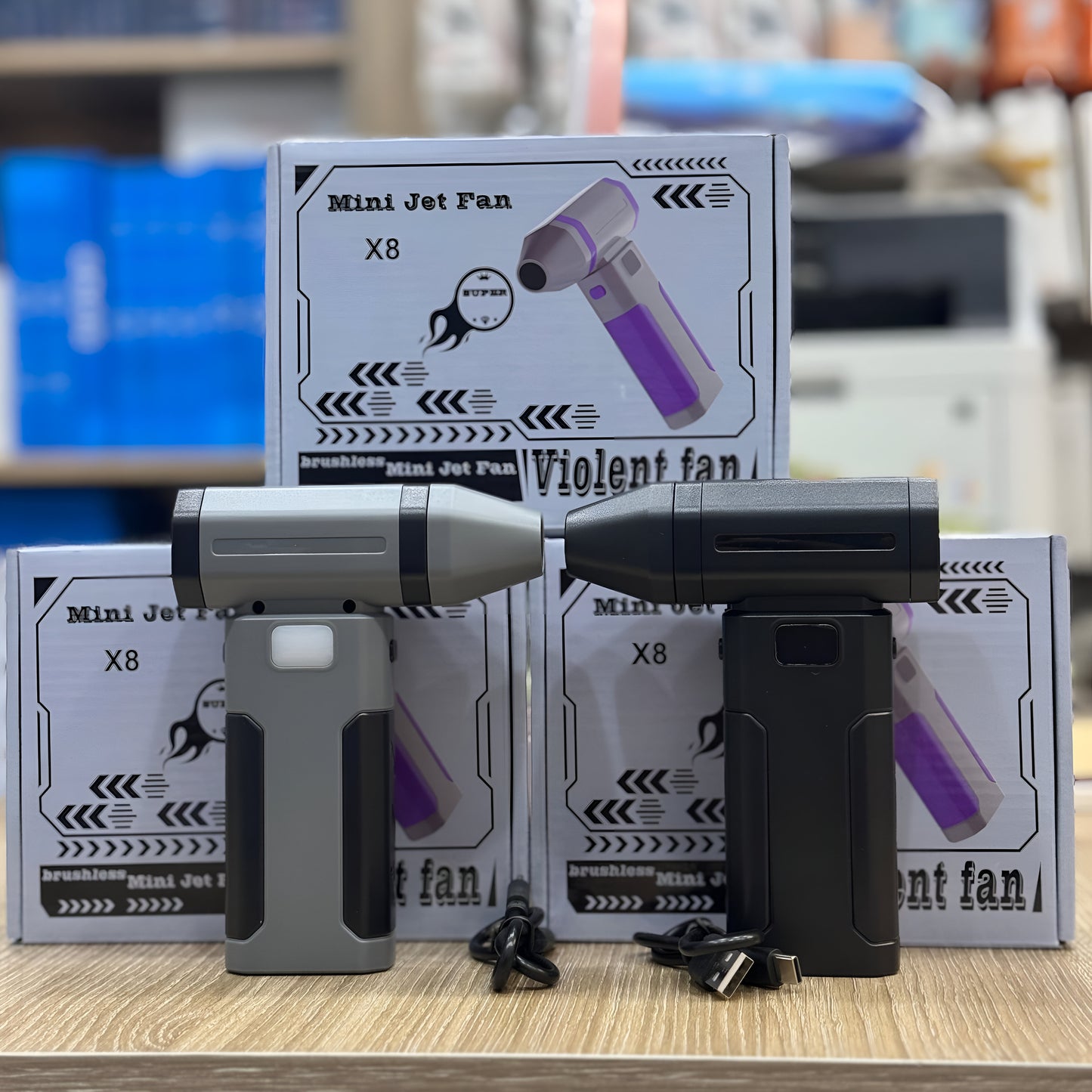 Mini Jet Fan X8 – Ultra-Powerful Handheld Violent Fan with 6-Speed Modes
