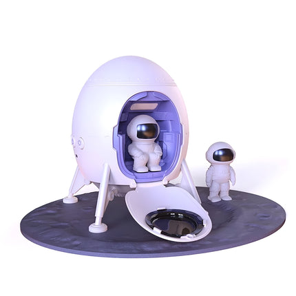 Astronaut Lander Projection Light– Galaxy Projector & Bluetooth Speaker with Astronaut Figures