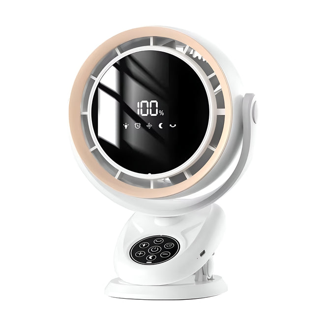 F7- Fan Multifunctional 3-in-1 Clip Circulating Fan – Wall Mount/Tabletop/Hang | 5-Speed, Auto Oscillation, LED Display & Remote