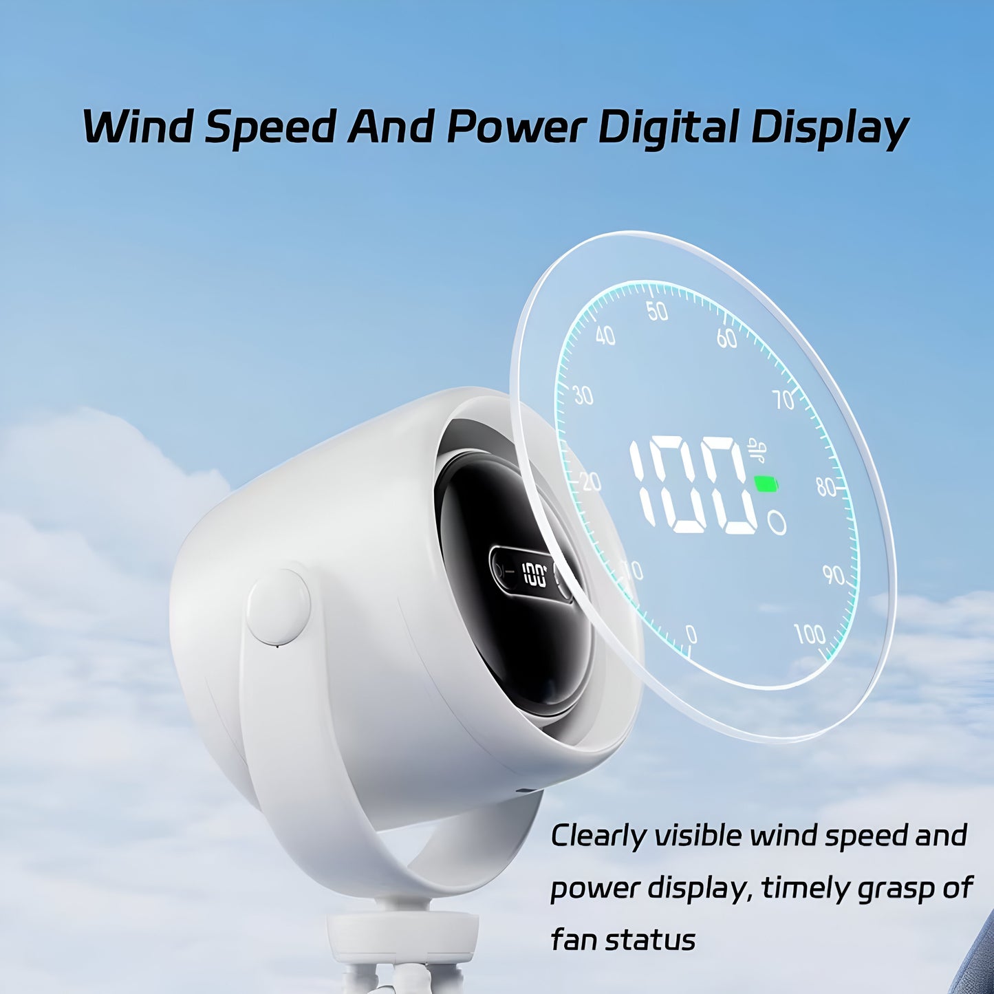 Octopus Cycle Fan – Baby-Friendly 360° Cooling with LED Display & Aromatherapy