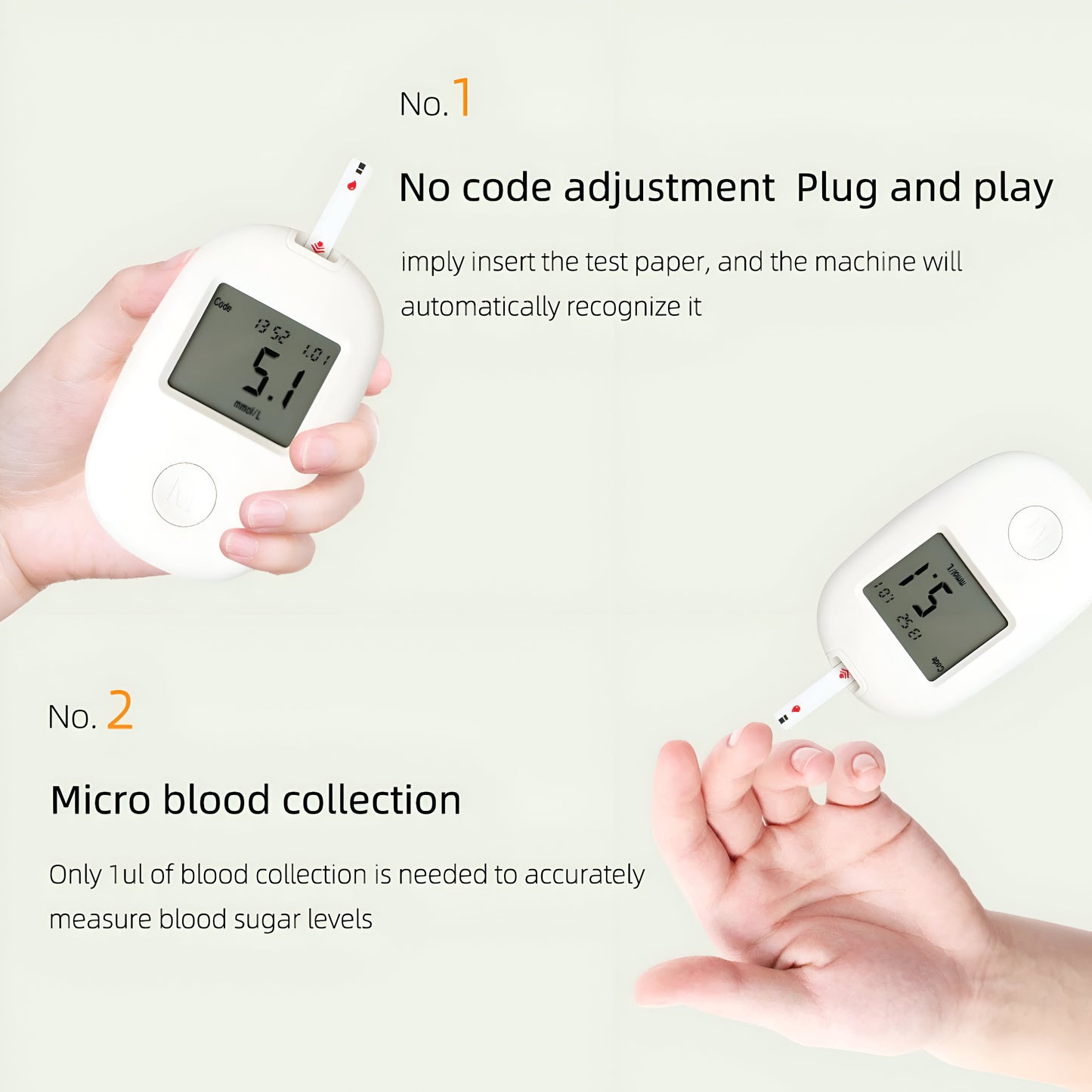 G-171 Blood Glucose Monitoring System | Diabetes Testing Kit with FREE 50 Test Strips & Lancets