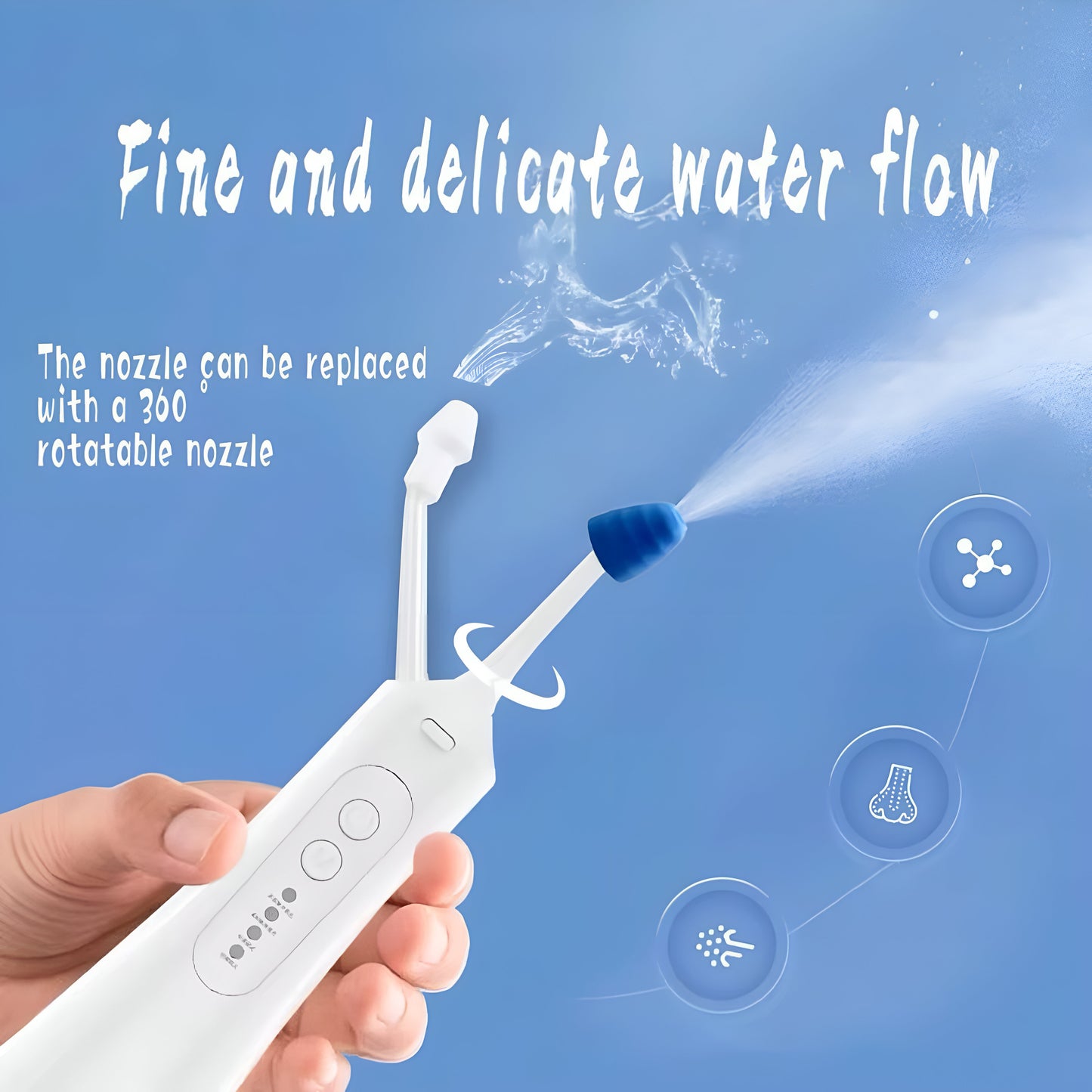 Electric Nasal Irrigator | Rechargeable Nasal Wash Device for Adults & Kids – Relieves Sinus Congestion, Allergy & Cold Symptoms