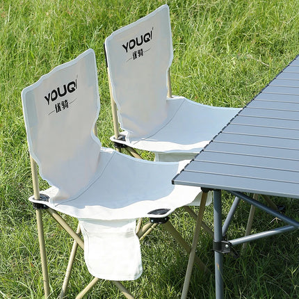 Portable Foldable Camping Table & Chair Set – Heavy-Duty 190kg Outdoor Furniture for Travel, Beach & Picnic