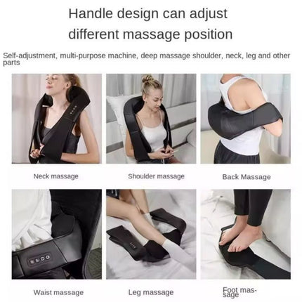 Electric Neck Kneading Massager with Heat | Silent Shoulder & Neck Pain Relief Massage Shawl