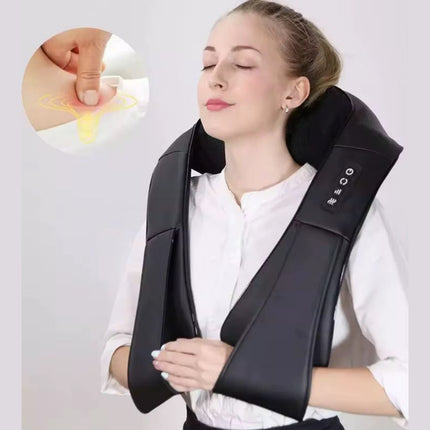 Electric Neck Kneading Massager with Heat | Silent Shoulder & Neck Pain Relief Massage Shawl