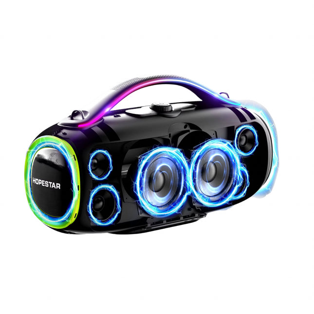HOPESTAR A85 400W Waterproof Bluetooth Party Speaker with Deep Bass, DSP, Karaoke & Wireless Mic – Outdoor Portable Speaker