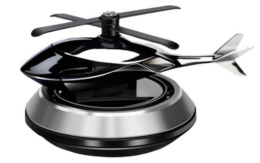 Solar-Powered Rotating Helicopter Aromacure Air Freshener for Car Interior