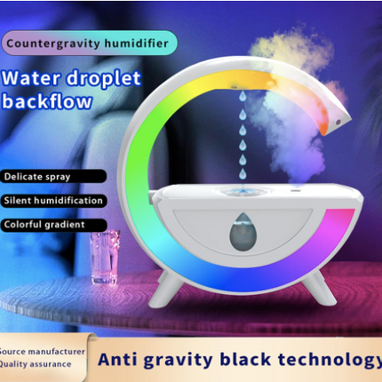 humidifier - cool mist humidifiers with antigravity design, humidifier integrated switch, 350ml large capacity, colorful dazzling light, double power-off protection, fast humidification speed