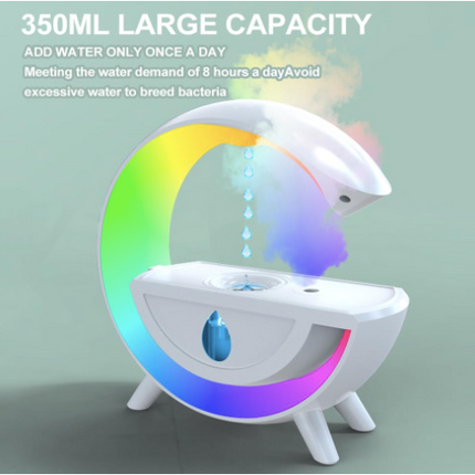 humidifier - cool mist humidifiers with antigravity design, humidifier integrated switch, 350ml large capacity, colorful dazzling light, double power-off protection, fast humidification speed