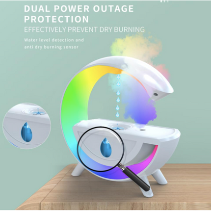humidifier - cool mist humidifiers with antigravity design, humidifier integrated switch, 350ml large capacity, colorful dazzling light, double power-off protection, fast humidification speed