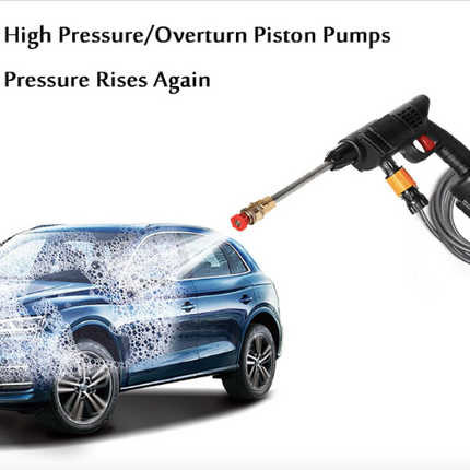 Portable High Pressure Spray Water Gun, Cordless Handheld Power Cleaner Water Gun, Various Water Spray Modes, Replaceable Nozzle, for Washing Cars/Fences/Siding