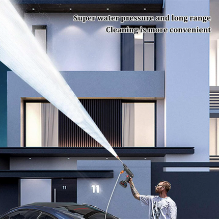 Portable High Pressure Spray Water Gun, Cordless Handheld Power Cleaner Water Gun, Various Water Spray Modes, Replaceable Nozzle, for Washing Cars/Fences/Siding