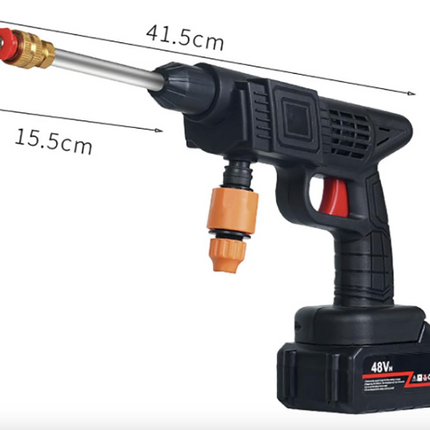 Portable High Pressure Spray Water Gun, Cordless Handheld Power Cleaner Water Gun, Various Water Spray Modes, Replaceable Nozzle, for Washing Cars/Fences/Siding