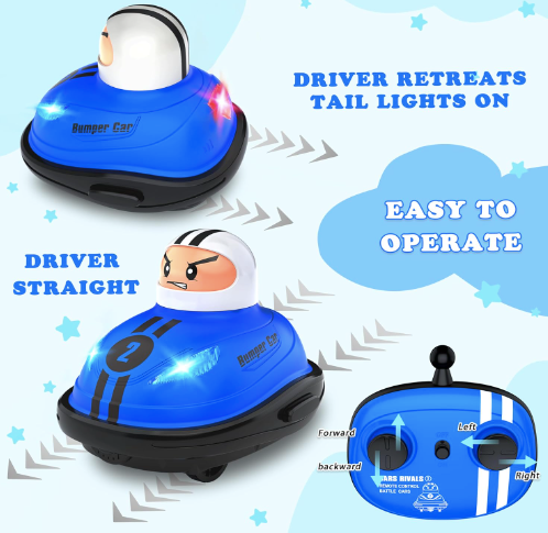 Remote Control Ejector Battle Bumper Cars with Drivers