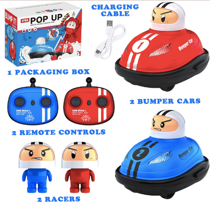 Remote Control Ejector Battle Bumper Cars with Drivers