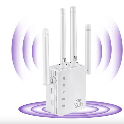 WiFi Extender, Wireless Internet Repeater， With Up to 8000 Square Feet Of Coverage, 1.2Gbps Dual Band 2.4G/5G WiFi Range Extender WiFi Booster And Signal Amplifier