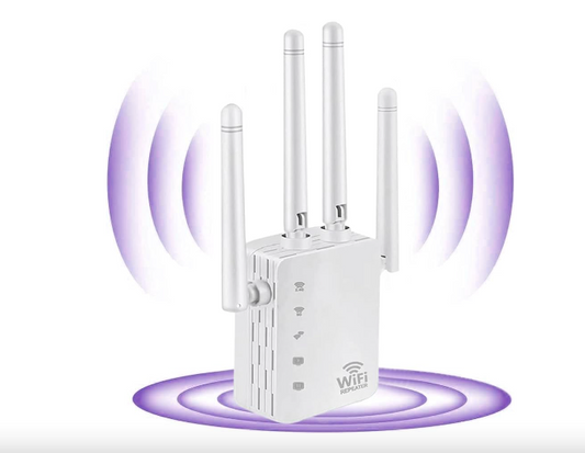 WiFi Extender, Wireless Internet Repeater， With Up to 8000 Square Feet Of Coverage, 1.2Gbps Dual Band 2.4G/5G WiFi Range Extender WiFi Booster And Signal Amplifier