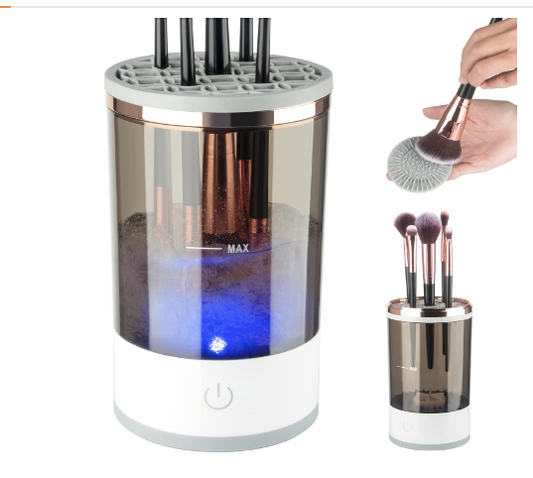 Electric Makeup Brush Cleaner, Makeup Brush Cleaner Machine with Brush Clean Mat, Automatic Cosmetic Brush Cleaner Makeup Brush Tools for All Size Beauty Makeup Brushes Set, Gift for Women Wife Friend
