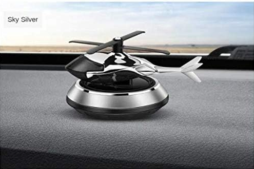 Solar-Powered Rotating Helicopter Aromacure Air Freshener for Car Interior