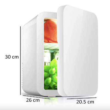 Fridge,car refrigerator 8 liter retro fashion small fridge, car fridge freezer compressor cooling warming low noise for traveling camping