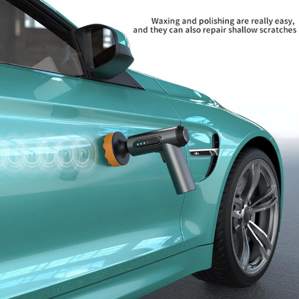 car wireless polishing machine, cordless car buffer polisher kit usb charging digital display for household car detailing/waxing