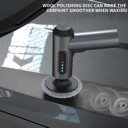 car wireless polishing machine, cordless car buffer polisher kit usb charging digital display for household car detailing/waxing