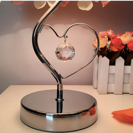 Modern Colorful Rose LED Table Lamp Loving Heart