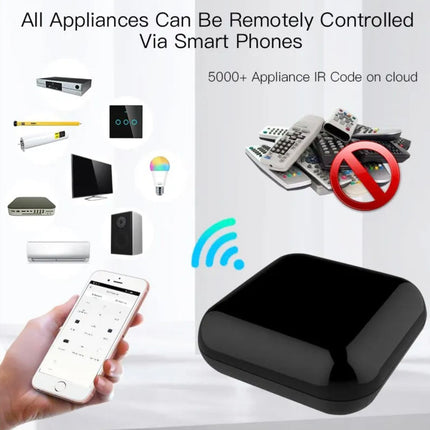 moes smart remote ir+rf controller, wifi, device share, timer schedule, app control, voice control