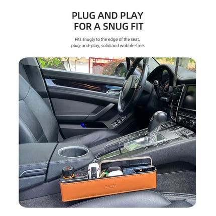 Car Seat Filler Between Front Seat Center Console Organizer Universal Fit Multifunctional Practical Car Seat Collector Filler